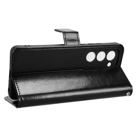 Klopové pouzdro pro Oppo A5 5G / A5m, Crazy Horse Wallet, černé