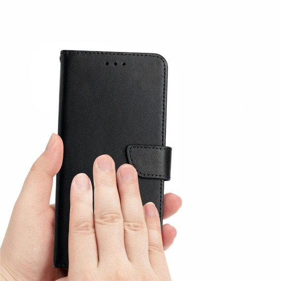 Flipové pouzdro Split Leather Wallet pro Samsung Galaxy A35 5G, Split Leather Wallet, černé
