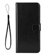 Klopové pouzdro pro Motorola Moto G85, Crazy Horse Wallet, černé