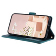 Pouzdro s klopou pro Samsung Galaxy S20 FE, Rhombus Crossbody Leather, tmavě zelené