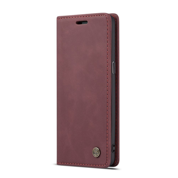 Pouzdro CASEME pro Samsung Galaxy S8, Leather Wallet Case, kaštanové