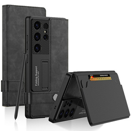 Flipové pouzdro pro Samsung Galaxy S25 Ultra, GKK Card Slot Wallet, černé