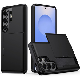 Pouzdro s držákem na karty pro Samsung Galaxy S26 Ultra, černé