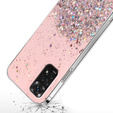 Pouzdro pro Xiaomi Redmi Note 11/11S, Glittery, růžové