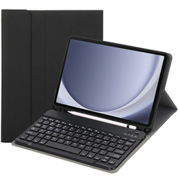 Pouzdro + klávesnice Samsung Galaxy Tab A9, Leather Pen Slot, černé