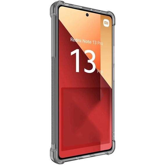 IMAK pouzdro pro Xiaomi Redmi Note 13 Pro 4G / Xiaomi Redmi Note 14S / Xiaomi Poco M6 Pro 4G, Dropproof, transparentní / černé
