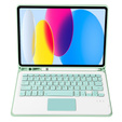 Pouzdro + klávesnice iPad 10.9 2022 10 Gen, TouchPad Pen Slot, světle zelené