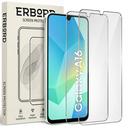 2x tvrzené sklo ERBORD 9H Hard Glass na displeji pro Samsung Galaxy A16 5G