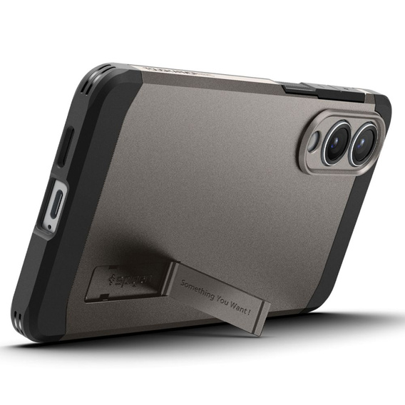 Pouzdro Spigen pro Samsung Galaxy A36 5G, Tough Armor Mag MagSafe, černé + 9H tvrzené sklo