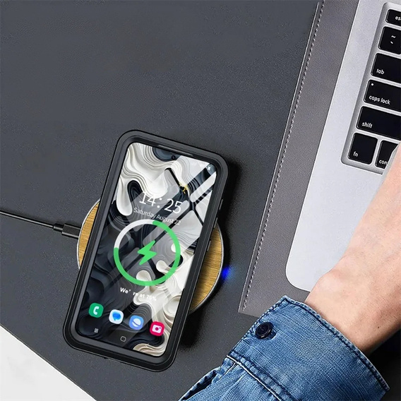 Vodotěsné pouzdro IP68 pro Samsung Galaxy S25+ Plus, černé