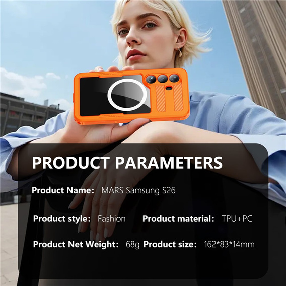 Vodotěsné pouzdro REDPEPPER pro Samsung Galaxy S26, oranžové