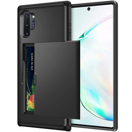 Pouzdro pro Samsung Galaxy Note 10+ Plus, Sliding Card Holder, černé