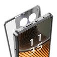 Pouzdro pro Motorola Edge 50 Ultra, Frame Case, stříbrné