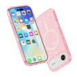 Pouzdro pro iPhone Air, pro MagSafe, třpytivé, průsvitně růžové