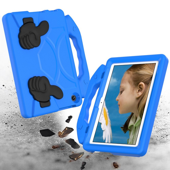 Dětské pouzdro pro Lenovo Tab M10 10.1 Gen 3 TB-328FU/TB-328XU, dětské pouzdro s rukojetí, modré
