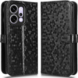 Klopové pouzdro pro Oppo Reno 14, Wallet Rhombus, černé