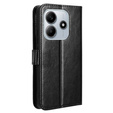 Klopové pouzdro pro Xiaomi Redmi Note 14 5G, Crazy Horse Wallet, černé