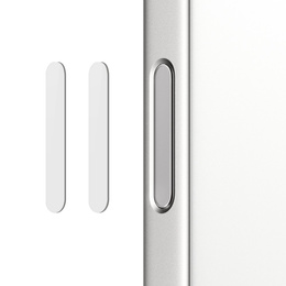 2x sklo ovládacího tlačítka fotoaparátu NORTHJO pro iPhone 16 / 16 Plus / 16 Pro / 16 Pro Max, bílé