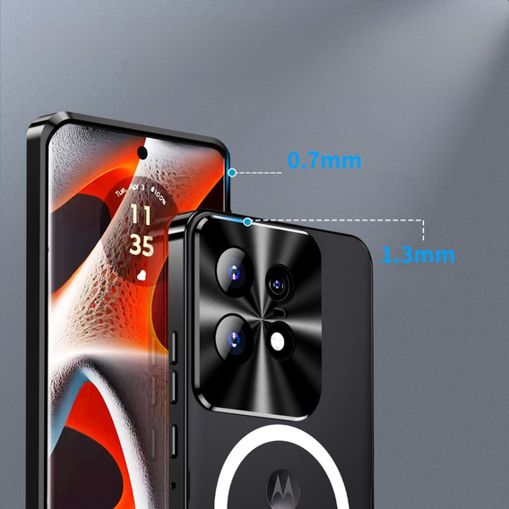 Ochranné pouzdro na fotoaparát pro Motorola Edge 50 Pro 5G, CamShield MagSafe, černé