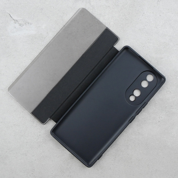 Flipové pouzdro pro Honor 70 5G, Side View, černé