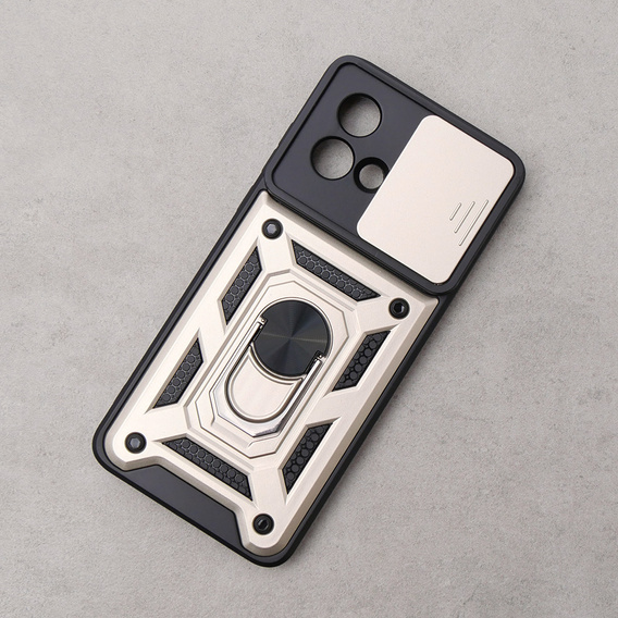 Pouzdro pro Motorola Moto G84 5G, CamShield Slide, zlaté