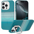 Pouzdro iPhone 16 Pro, Frame Kickstand, pro MagSafe, Moon Green