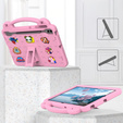 Dětské pouzdro pro Samsung Galaxy Tab S10+ Plus, Cute Patterns, se stojánkem, růžové