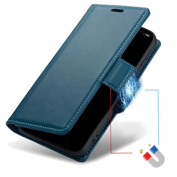 Pouzdro pro Xiaomi Redmi Note 14 Pro+ 5G / Xiaomi Poco X7 5G / Xiaomi Redmi Note 14 Pro 5G, ERBORD Glossy Litchi, flipová peněženka, modré