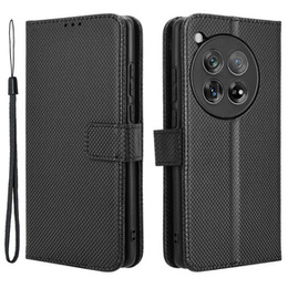 Klopové pouzdro pro OnePlus 12 5G, Wallet Smart Magnet, černé