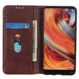 Pouzdro pro Samsung Galaxy S24 Ultra, Wallet Litchi Leather, hnědé