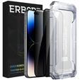 2x Tvrzené sklo pro iPhone 14 Pro Max, ERBORD 9H Easy App Anti-Peep