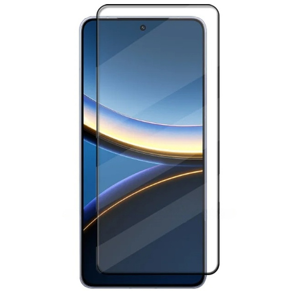 3D tvrzené sklo pro Xiaomi Poco F7 Pro, černý rámeček