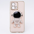 Pouzdro pro Motorola Moto G84 5G, Astronaut, růžové rose gold