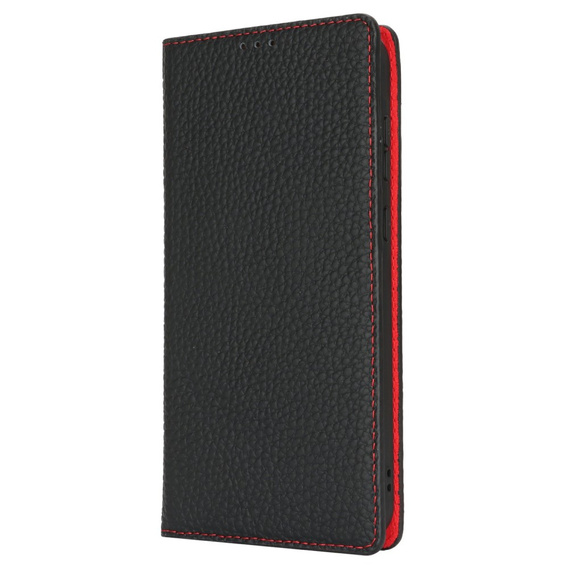 Klopové pouzdro pro Samsung Galaxy S25+ Plus, Litchi Skin Grain, černé