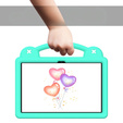 Dětské pouzdro pro T Tablet 5G, Cute Patterns, se stojánkem, zelené