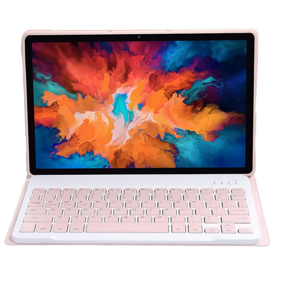 Pouzdro + klávesnice Lenovo Tab P11 J606F / P11 5G J607Z, růžové rose gold