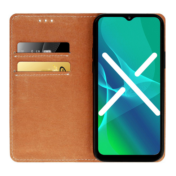 Flipové pouzdro Split Leather Wallet pro Samsung Galaxy A13 4G, Split Leather Wallet, modré
