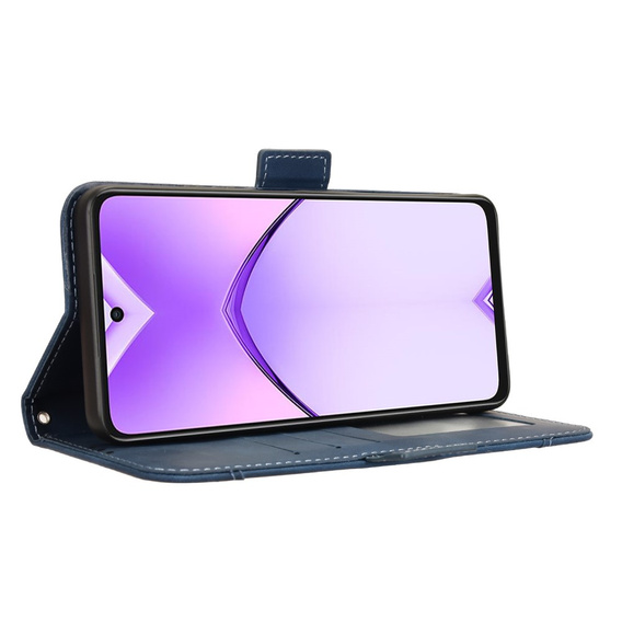 Klopové pouzdro pro Oppo A40 / Oppo A40m, Card Slot, námořnicky modré