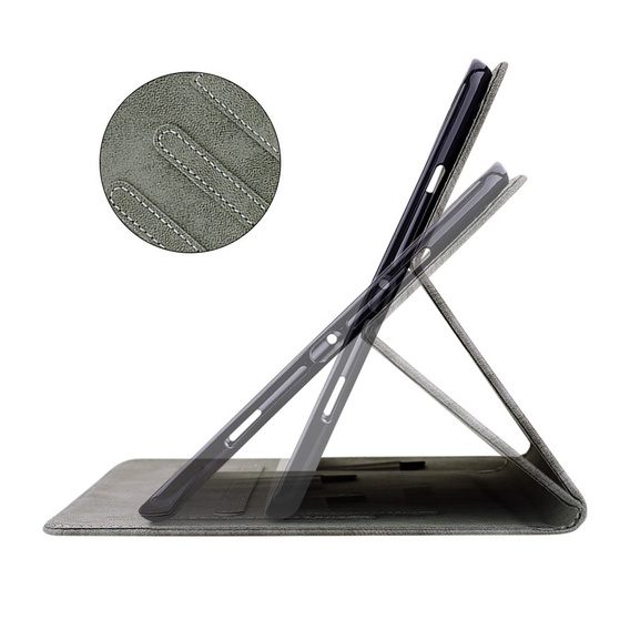 Pouzdro pro Xiaomi Pad 6, Wallet Pen Slot, šedé