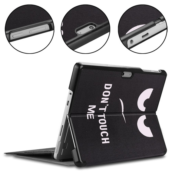 Pouzdro pro Microsoft Surface Go 3/Go 2/Go, Smartcase, don't touch me