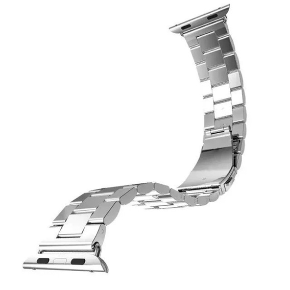 Bransoleta Stainless Segments do Apple Watch 1/2/3/4/5/6/7/8/SE/ULTRA 42/44/45/49MM, Silver