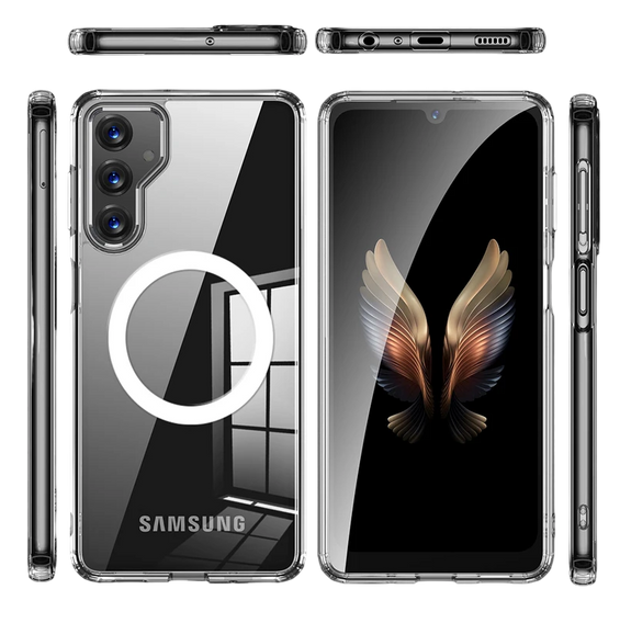 Pouzdro pro Samsung Galaxy A35 5G, Fusion Hybrid, pro MagSafe, průhledné