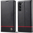 Flipové pouzdro pro Samsung Galaxy S24, Carbon LC.IMEEKE, černé