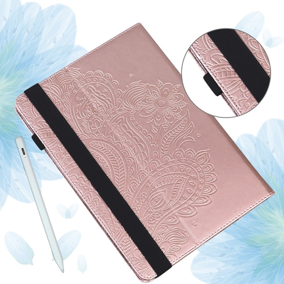 Pouzdro s klopou pro Xiaomi Redmi Pad SE 11", flower, růžové