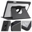 Pouzdro pro iPad 10.2" 2021/2020/2019 (9/8/7 gen.), s prostorem pro stylus, otočné o 360°, černé