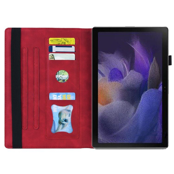 Pouzdro pro Lenovo Tab M11, Classic, s prostorem pro stylus, červené