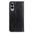 Flipové pouzdro pro Samsung Galaxy S25 Edge, Split Leather, černé