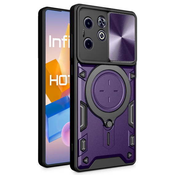 Pancéřové pouzdro pro Infinix Hot 40i, CamShield Slide, fialové