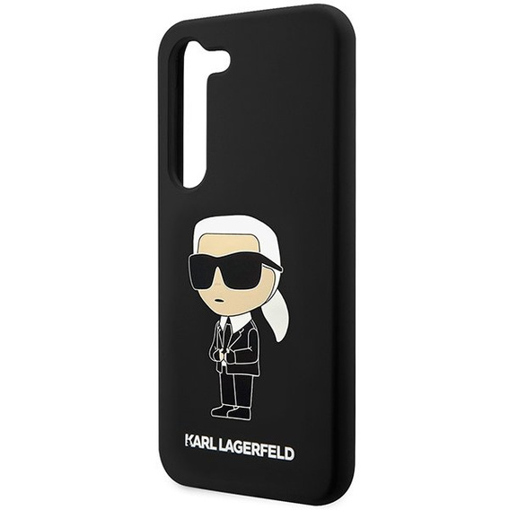 Pouzdro Karl Lagerfeld pro Samsung Galaxy S23, Silicone Ikonik, černé