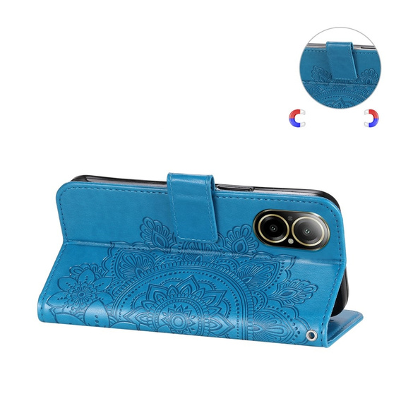 Klopové pouzdro pro Realme C67, Mandala, modré
